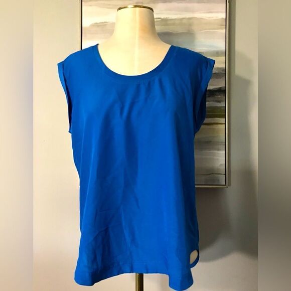 J. Crew Womens Blue Short Sleeveless Top - 6 - Picture 1 of 7